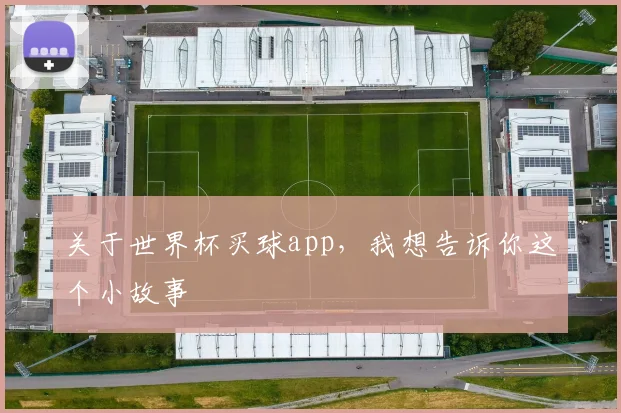 关于世界杯买球app，我想告诉你这个小故事